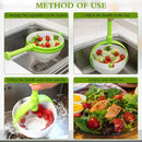 Foldable Salad Spinner Bowl with Handle