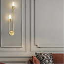 Modern Nordic LED Wall Lamp – Minimalist Gold and Black Sconce